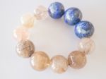 Handmade Stone Bead Created Bracelet Stock Photo