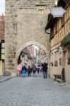 Medieval City Of Rothenburg Stock Photo