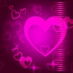 Hearts Background Means Love  Passion And Romanticism
 Stock Photo