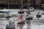 Dunbar, Scotland/uk - August 14 : View Of Dunbar Harbour In Scot Stock Photo