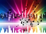 Music Colors Background Means Singing Playing Or Disco
 Stock Photo