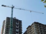 Construction Of A Residential Building In A Building Stock Photo