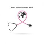 Breast Cancer Awareness Icon Stock Photo