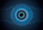 Technology Abstract Circle Eye Background Stock Photo