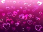 Hearts Background Means Love Romance And Missing
 Stock Photo