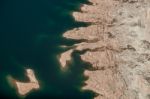 Aerial View Of Lake Mead Stock Photo