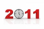 Time And 2011 Stock Photo