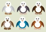 Penguin Set Stock Photo