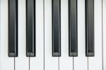 Close-up Of Piano Keyboard Centred On Ab With Plenty Of White Sp Stock Photo