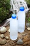 Cold Drinking Water In Nature Stock Photo