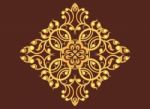 Golden Art Pattern Stock Photo