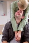 Romantic Young Couple Stock Photo