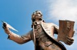 Statue Of Thomas Paine Author Of Rights Of Man In Thetford Norfo Stock Photo