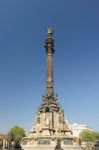 Columbus Column, Barcelona Stock Photo