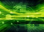 Green Futuristic Background Stock Photo