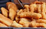 Deep Fried Pastry Sticks Stock Photo