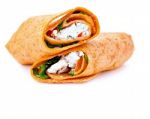 Wrap Sandwich Stock Photo