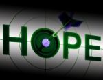 Hope Shows Sign Of Prayer And Faith Stock Photo