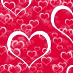 Red Hearts Background Stock Photo