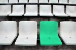 Multitude Of White Chair Stock Photo