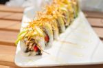 Japanese Sushi Rolls Maki Sushi Stock Photo