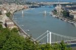 View Of The River Danube In Budapest Stock Photo