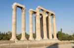 Temple Of Zeus In Athens Stock Photo