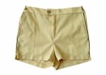 Vintage Yellow Shorts Stock Photo