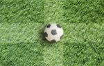 Soccerball On Grass Stock Photo