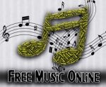 Free Music Online Shows No Charge And Complimentary Stock Photo