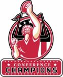 Football Conference Champions Atlanta Retro Stock Photo