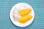 Mango Sticky Rice Stock Photo