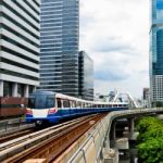 Sky Train In Bangkok Stock Photo