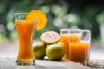 Glass Of Fresh Orange Juice Stock Photo