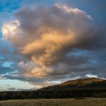 Sunset Over Spey Valley Golf And Country Club Stock Photo