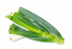 Japanese Bunching Onion Isolated Stock Photo