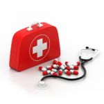 First Aid Kit Stock Photo