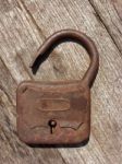 Old Rusty Padlock Stock Photo