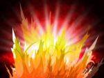 Fire Background Represents Fiery Inferno And Design Stock Photo