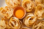 Fettuccine Pasta Italian Food Still Life Stock Photo