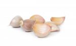 Garlic Isolated On The White Background Stock Photo