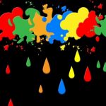 Splash Paint Represents Blots Backgrounds And Blotch Stock Photo