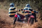 Sidecar Motocross At The Goodwood Revival Stock Photo