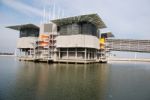 Modern Oceanarium Building In Lisbon, Portugal Stock Photo