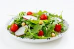 Salad On Plate Stock Photo