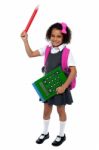 I Am Ready For School, Are You? Stock Photo