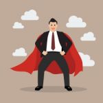 Businessman Superhero Stock Photo