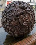 Sculpture In Chard Somerset By Neville Gabie Stock Photo