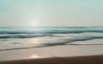 An Abstract Seascape With Blurred Panning Motion Background Stock Photo