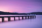 Port Arthur Pier And Hillside Stock Photo